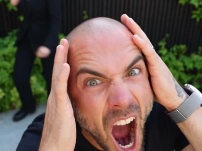 Photo 1's role: the first screaming close-up in the Smalltown Boy reference
